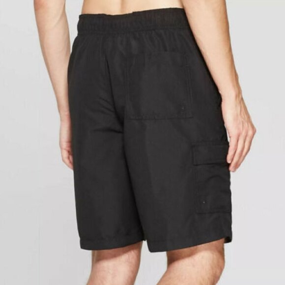 Goodfellow & Co Men's 9" Black Board Shorts Swim Trunks Size L - Picture 6 of 6